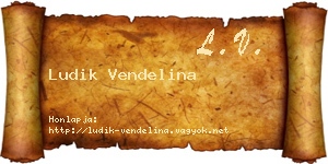 Ludik Vendelina névjegykártya